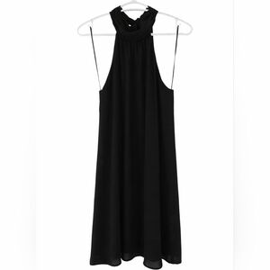 Elegant Black Krisa Halter Dress